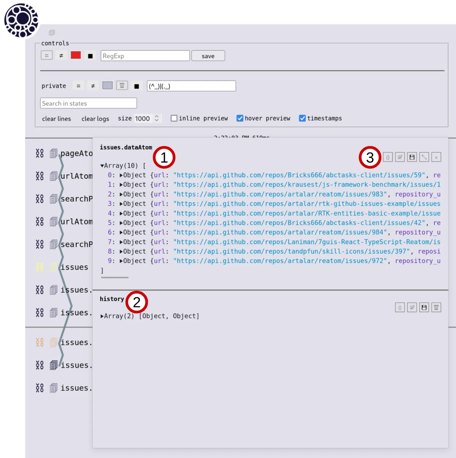 Devtools payload inspector view